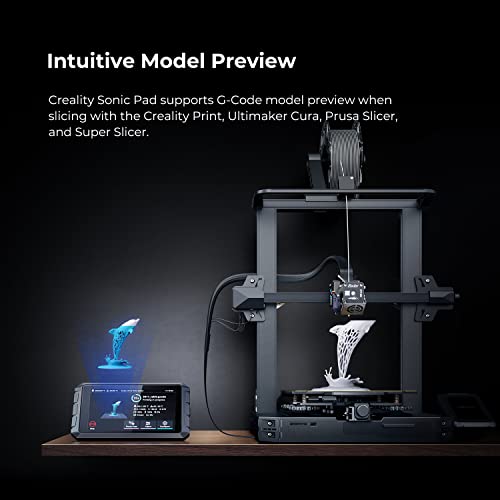Creality Sonic Pad Klipper, accesorios de impresora 3D con visualización táctil de 7 pulgadas, almohadilla inteligente basada en Firmware Klipper con mayor velocidad de impresión para impresoras 3D Ender 3 V2/Ender 3 Pro/Ender 3 S1, actualizaciones FDM 3D