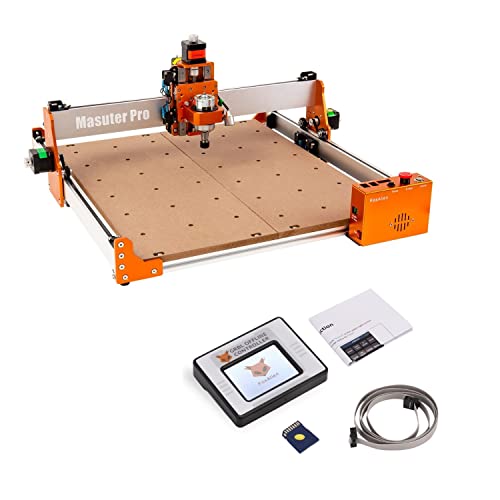 FoxAlien Masuter Pro 4040 - Máquina de enrutador CNC + controlador sin conexión con pantalla táctil