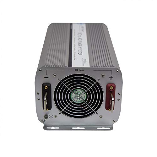 Aims PWRINV10KW12V - Inversor de Potencia sinusoidal Modificado (10.000 W, 12 V, CC a 120 V, CA, con Salidas GFCI y Bloque de terminales de CA