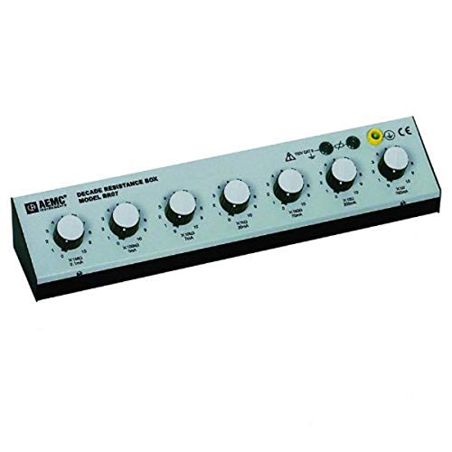 AEMC BR07 Caja de resistencia Decenio, 1 a 11.11111 Megaohm Rango de resistencia, 1% Precisión