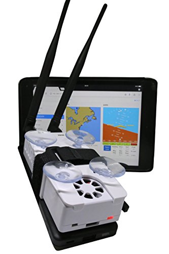 Stratux ADS-B - Receptor de doble banda para aviación, clima y tráfico - WAAS GPS, AHRS, paquete de batería, montaje de succión, antenas, SDR