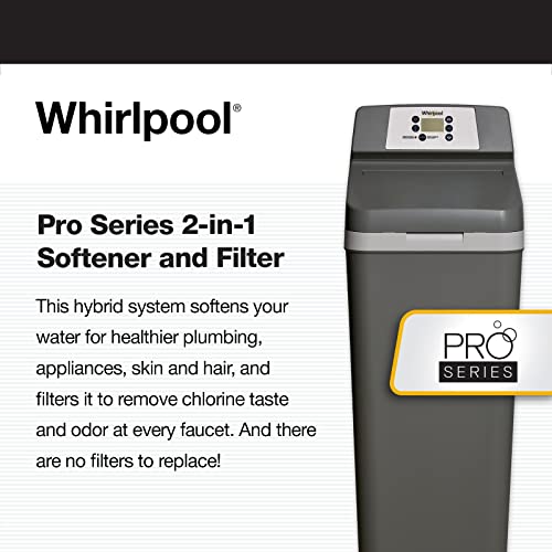 Whirlpool WHESFC Pro Series - Suavizante/filtro híbrido para todo el hogar, color gris