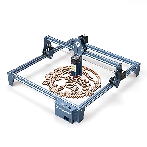 SCULPFUN - Grabador láser CNC de alta precisión S9, 90 W, para madera de 15 mm, punto comprimido de enfoque fijo ultrafino de 0.06 mm, área expandible