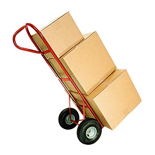 Marathon 2-Pack 4.10/3.50-4" Pneumatic (Air Filled) Hand Truck / All Purpose Utility Tires on Wheels, 2.25" Offset Hub, 5/8" Bearings