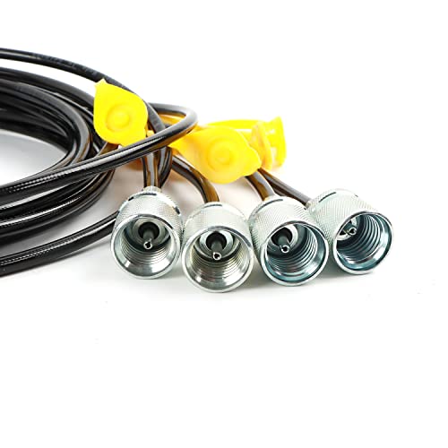 IMELBUFF Kit de medidor de presión hidráulica de 25/40/60 MPa con 14 acoplamientos y SAE JIC-37° y ORFS y BSPP Juego de conectores giratorios hidráulicos para maquinaria de construcción de excavadoras con 2 años de garantía