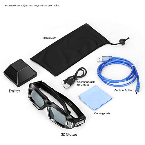 Kit de gafas estéreo 3D inalámbrico con emisor para tarjeta gráfica nVIDIA (kit de visión 3D 1, 2)