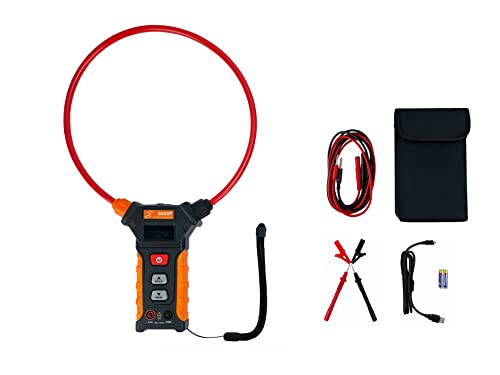 Eaglotest S690P - Medidor de abrazadera de CA flexible multifuncional de 25 pulgadas, medidor de bobina RMS Rogowski