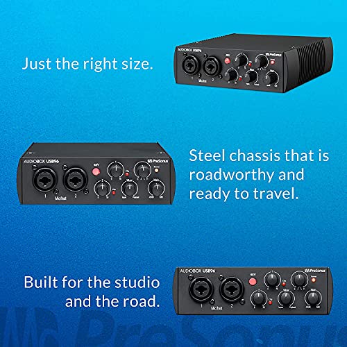 PreSonus - AudioBox USB 96 edición 25º aniversario con Studio One Artist y Ableton Live Lite, software de grabación DAW