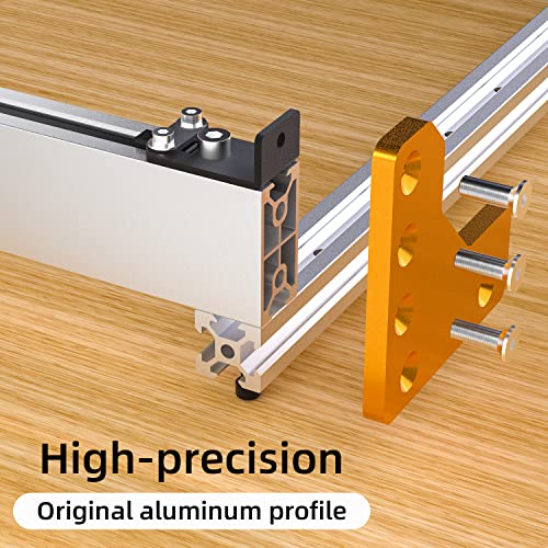 FoxAlien Kit de extensión 4080 con tablero de alerón híbrido mejorado para máquina de enrutador CNC Masuter Pro extensión de área de trabajo (15.75 x 31.5 pulgadas, X-Y)