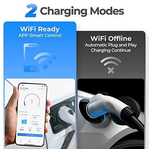Topdon Cargador EV de nivel 2 40amp Pulse Q AC Home inteligente cargador de coche eléctrico Wi-Fi Evse certificación UL estación de carga de coche