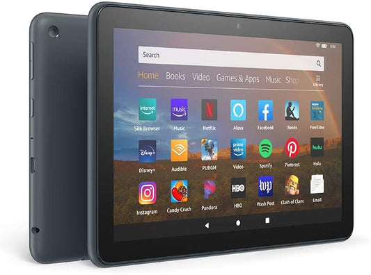 All-new Fire HD 8 Plus tablet, HD display, 32 GB, our best 8" tablet for portable entertainment, Slate, without ads