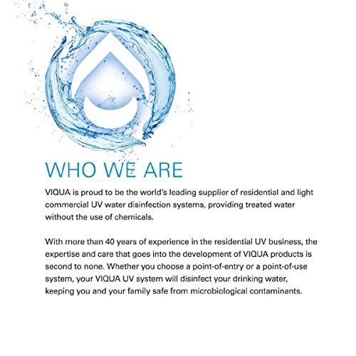 VIQUA VH200-F10 Home - Sistema de agua ultravioleta de acero inoxidable con sistema de prefiltro integrado, 9 GPM 35W