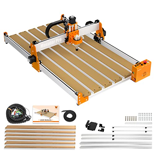 FoxAlien Kit de extensión 4080 con tablero de alerón híbrido mejorado para máquina de enrutador CNC Masuter Pro extensión de área de trabajo (15.75 x 31.5 pulgadas, X-Y)