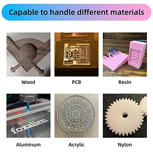 FoxAlien Máquina de enrutador CNC 4040-XE, husillo de 300 W, fresadora de grabado de 3 ejes para madera, metal, acrílico, MDF, nailon, tallado, artes y manualidades, diseño de bricolaje