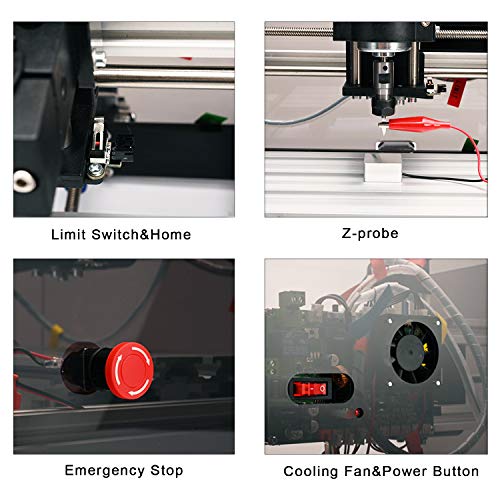 Router CNC de escritorio 3018-SE V2 con carcasa transparente, fresadora de grabado de 3 ejes para madera, acrílico, plásticos, metal, resina, tallado, artes y manualidades, diseño de bricolaje