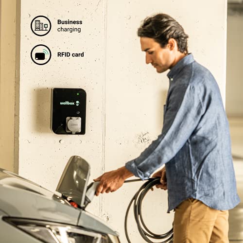 Wallbox Cargador Copper SB para EV. Potencia de hasta 22 kW. Lector de Tarjetas RFID Integrado Conexión WiFi Bluetooth OCPP. CPB1-S-2-4-8-002