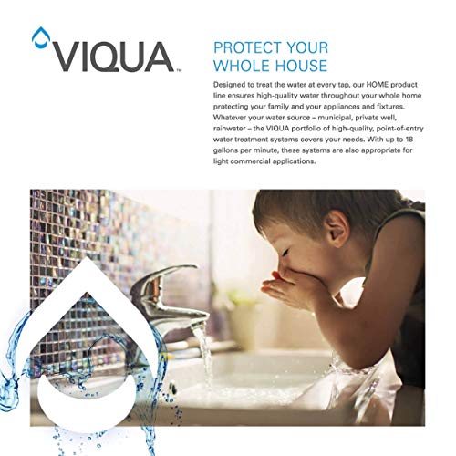 VIQUA VH200-F10 Home - Sistema de agua ultravioleta de acero inoxidable con sistema de prefiltro integrado, 9 GPM 35W
