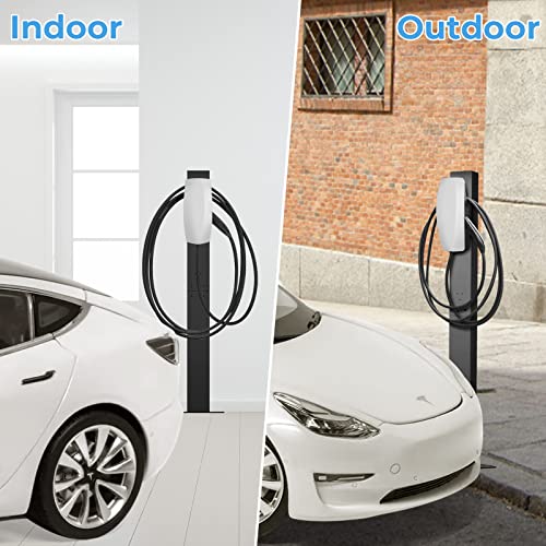 eMACROS EVSE - Pedestal de conector de pared - Estación de carga EV montada para estación de carga Tesla
