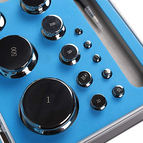 Goetland 304 - Juego de pesas de calibración de acero inoxidable clase F1 (1 mg, 1 kg, 25 unidades)