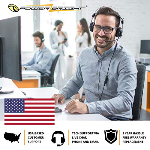 PowerBright Inversor de Potencia de 4000 vatios de 12 V a 110 V, inversor de Coche de Onda sinusoidal modificada, Salidas de CA Dobles de 110 voltios, convertidor de CC a CA con Kit de instalación