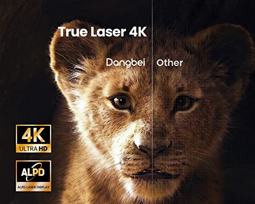 Dangbei Proyector Mars Pro 4K, proyector DLP de 3200 lúmenes ANSI con Android 4GB+128G, 2 altavoces HiFi de 10 W, enfoque automático Keystone HDR10 Home Theater