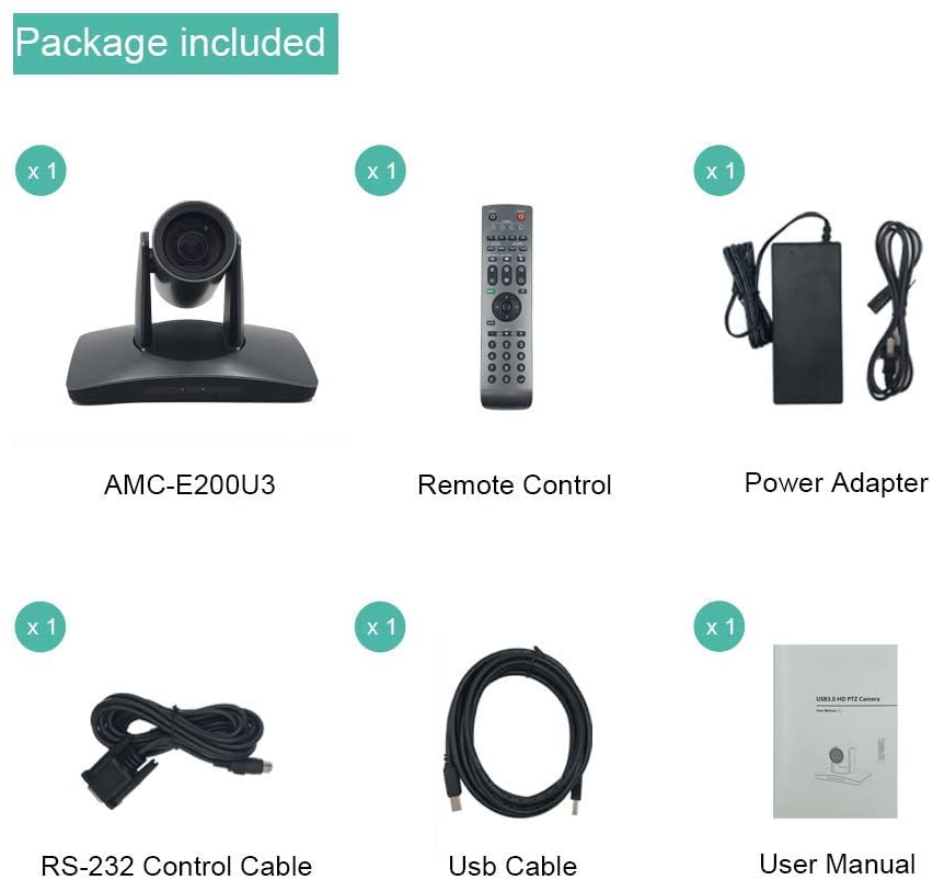 LINOVISION 1080P 12x Zoom Óptico de la Sala de Seguimiento de la Cámara USB 3.0 Video de la Conferencia PTZ de la Cámara de Control Remoto de IR USB 2.0 Compatible con UVC VISCA y Pelco