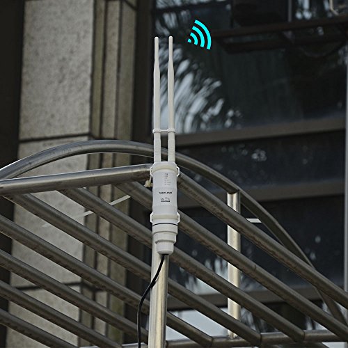 WAVLINK Extensor de enrutador WiFi AC600 punto de acceso WiFi al aire libre, banda dual de alta potencia 2.4+5G 600 Mbps AP/Wi-Fi extensor de alcance 3 en 1,