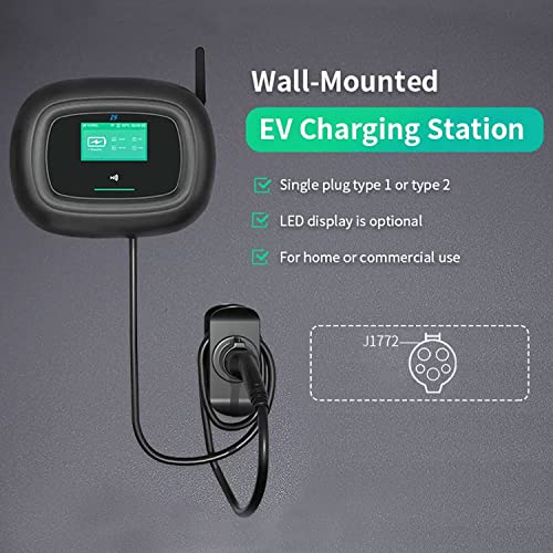 MCEVKELN Nivel 2 J1772 - Cargador EV 240 V 32a WiFi, estación de carga inteligente para vehículos eléctricos BG-001