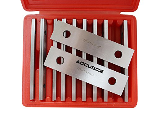 Accusize - Juego de 10 Pares de Paralelas de Precisión 1/8" x 6" EG10-1400