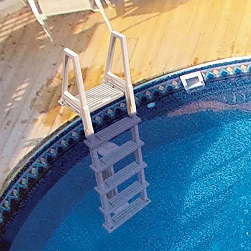 CONFER 6000X - Escalera de piscina resistente, para paredes de 42 a 56 pulgadas (106 a 142 cm) de alto.