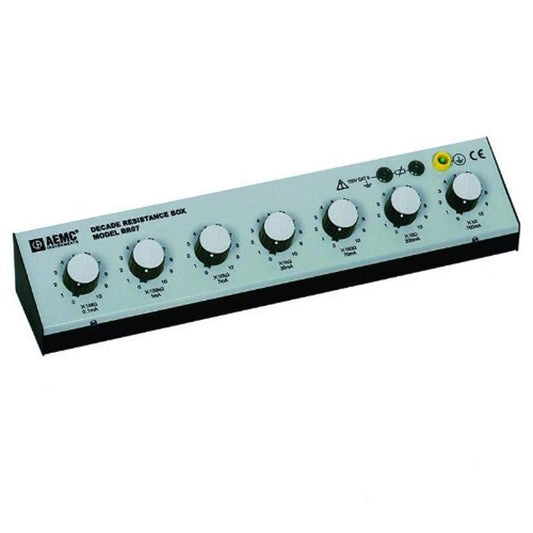 AEMC BR07 Caja de resistencia Decenio, 1 a 11.11111 Megaohm Rango de resistencia, 1% Precisión