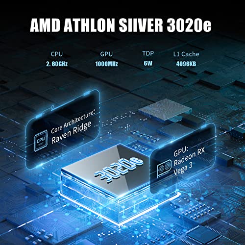 Daxceirry WIN600 Consola de juegos portátil PC Win 10 Edition 8G DDR4 con SSD M.2 de 128G, compatible con sistema operativo Steam con AMD Athlon Silver 3020e visualización IPS de laminación completa OCA de 5.9" (3020-negro)