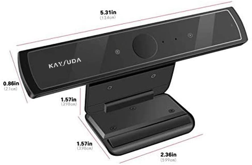 Kaysuda Face Recognition USB IR Camera for Windows Hello Windows 10 System, RGB 720P Webcam with Dual Microphone for Streaming Video Conference and YouTube Recording for Windows