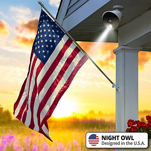 Night Owl Sp, Llc Night Owl - Sistema de cámara de seguridad para el hogar con video Bluetooth de 8 canales con 4 cables 1080p HD interior/exterior blanco WM BTD281 4LSA WM BTD281 4LSA
