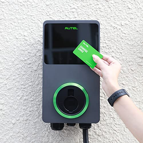 Autel MaxiCharger Home - Cargador inteligente de vehículo eléctrico (EV), 50 amperios nivel 2 Wi-Fi y Bluetooth EVSE con tarjetas RFID
