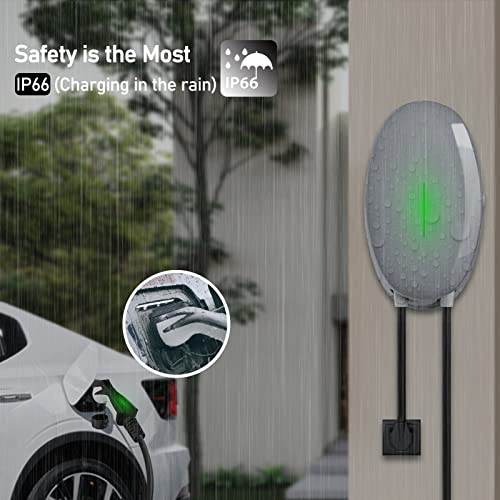 WISSENERGY - Cargador eléctrico de 40 A EV nivel 2 para coche, 220 V-240 V, 8,8 KW WSDD054 para interiores y exteriores NEMA 14-50 EV conector J1772 (40 A, NEMA 14-50)