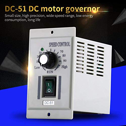 Controlador de Velocidad del Motor de CC Regulador de Velocidad Ajustable Entrada de 110V CA 24V~90V Salida Interruptor de Control de Velocidad del Motor CC