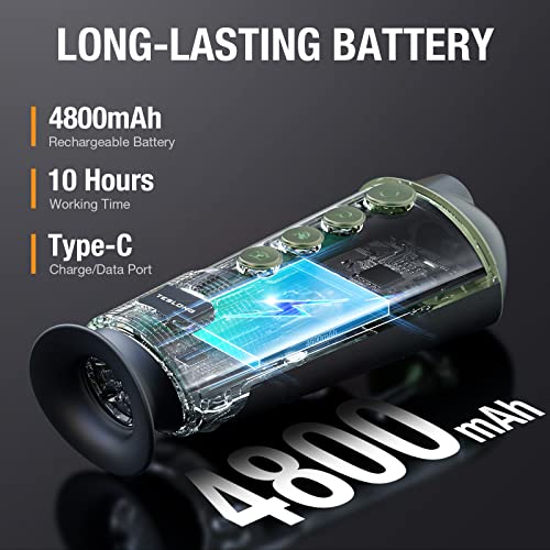 Teslong TTS260 - Telescopio digital de visión nocturna infrarroja digital de mano de 256 x 192 pulgadas, resistente a la intemperie, lentes de visión de calor óptica, cámara de visión nocturna para caza al aire libre, campamento y viajes