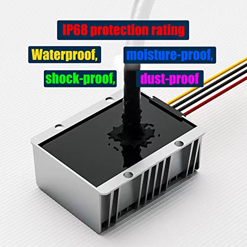 DC 12V a 24V convertidor 20a DC Voltaje Regulador Modulo impermeable para Golf Cart Club Car