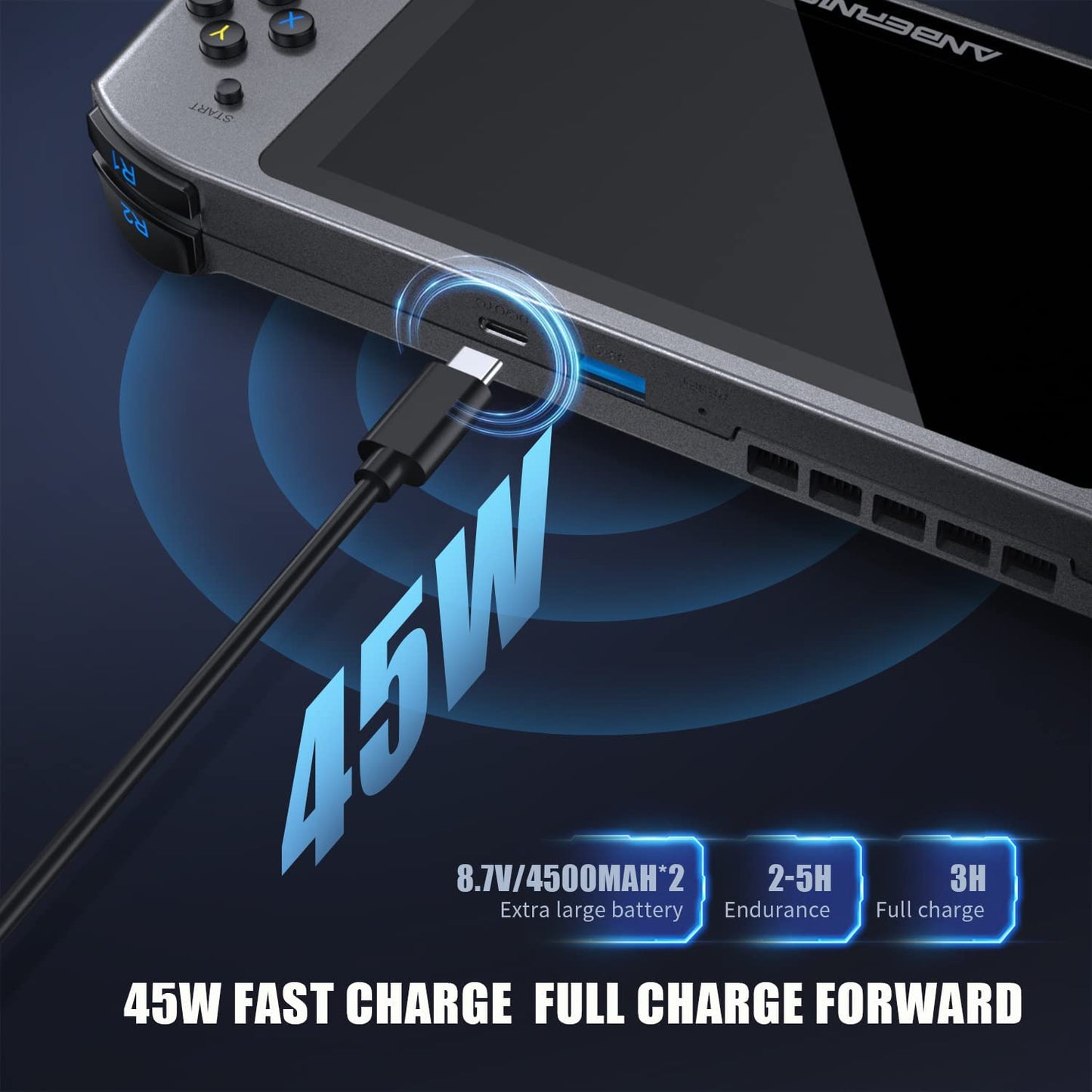 Daxceirry WIN600 Consola de juegos portátil PC Win 10 Edition 8G DDR4 con SSD M.2 de 128G, compatible con sistema operativo Steam con AMD Athlon Silver 3020e visualización IPS de laminación completa OCA de 5.9" (3020-negro)