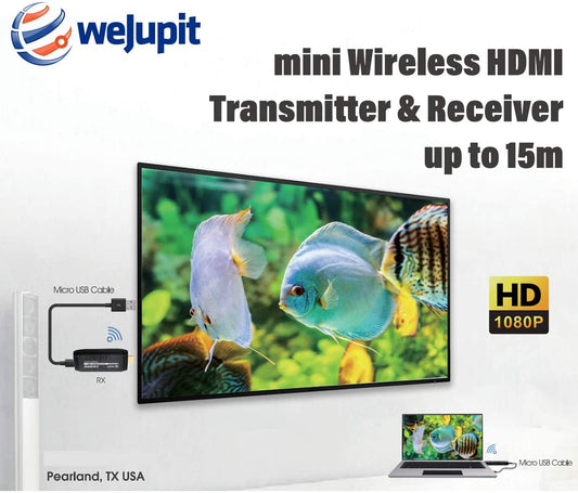 WeJupit - Extensor HDMI inalámbrico (50-328FT)