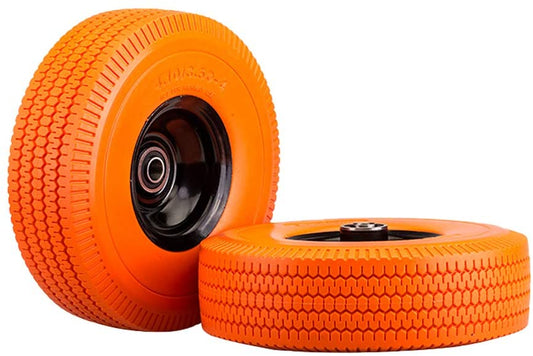 SLT 4.10/3.50-4" neumático de carretilla sin llantas, cubo de desvío de 2 pulgadas, rodamientos de bolas de 5/8 pulgadas, camión de mano de repuesto duradero/neumático multiusos en rueda