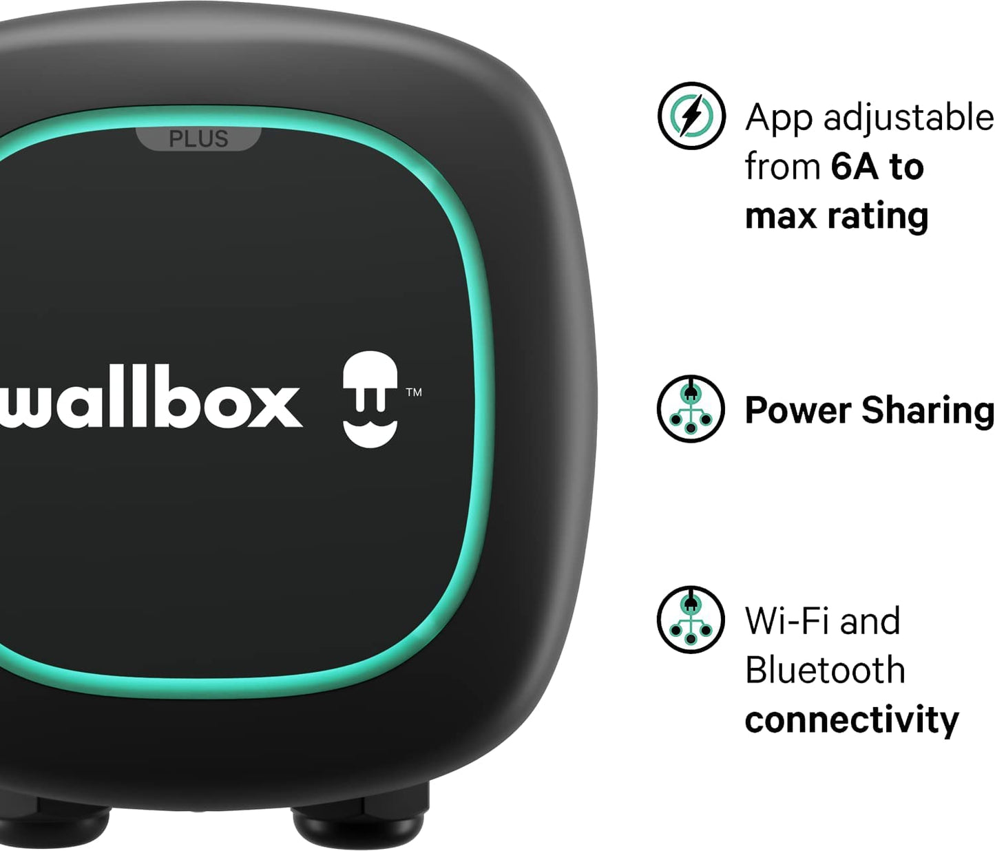 Pulsar Plus Level 2 Cargador inteligente para vehículo eléctrico – 40 Amp NEMA ultra compacto, WiFi, Bluetooth, Alexa y Google Home