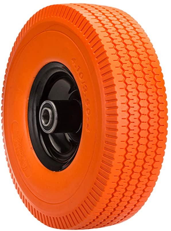 SLT 4.10/3.50-4" neumático de carretilla sin llantas, cubo de desvío de 2 pulgadas, rodamientos de bolas de 5/8 pulgadas, camión de mano de repuesto duradero/neumático multiusos en rueda