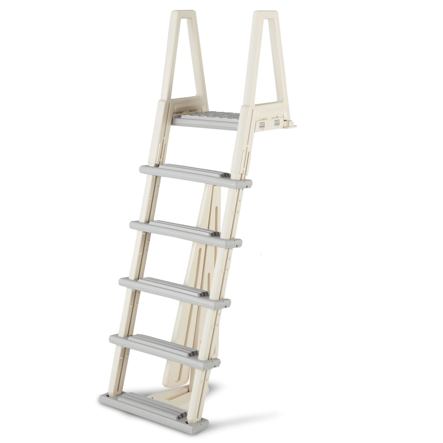CONFER 6000X - Escalera de piscina resistente, para paredes de 42 a 56 pulgadas (106 a 142 cm) de alto.