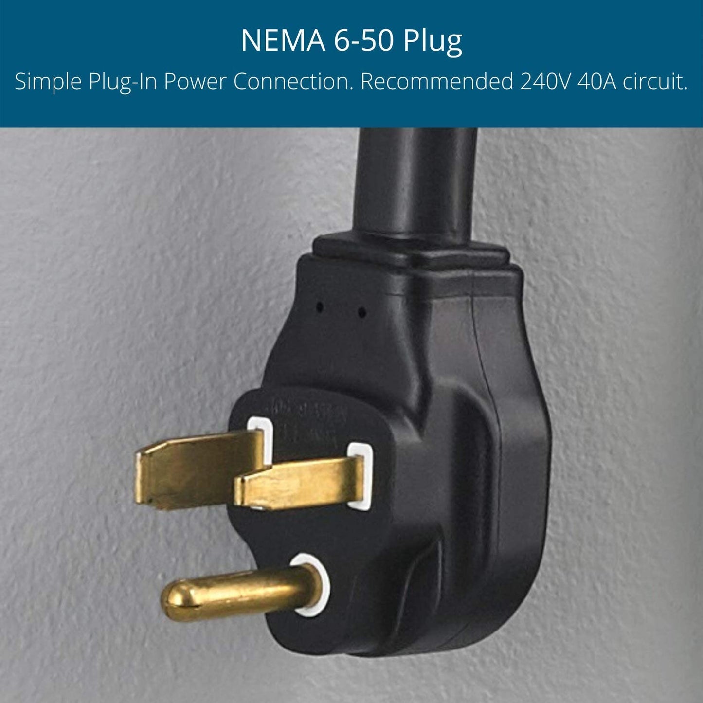 EVoCharge EVSE, Level 2 Electric Vehicle Charging Station with 18 ft Cable, 240V 32A, UL Listed EV Charger, NEMA 6-50 Plug, Indoor/Outdoor Rated, Charge up to 8X Faster Than Level 1