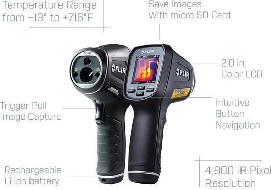 FLIR TG165 - Spot Thermal Camera - with 2-Meter Drop Durability for Your Toughest Jobs
