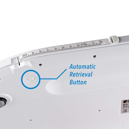 Boston Tech BA-104 - Accurate Digital Baby Scale For Toddlers and Pets with Comfortable Curving Platform; TARA and Hold Function. Includes Measuring Tape and Batteries