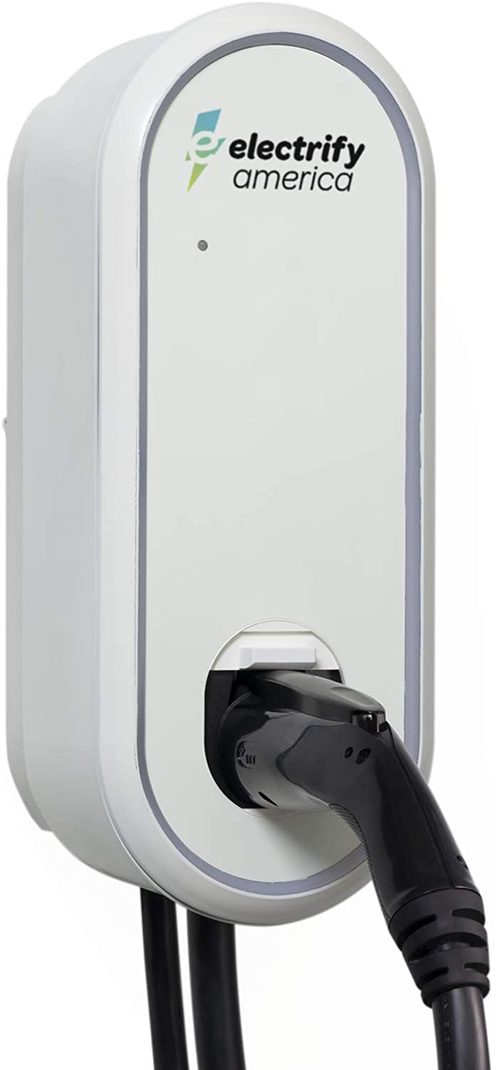 Electrify America - Cargador de casa para vehículo eléctrico de nivel 2 (EV), 32 A, 240 V, ELAM-2R-032-J-P-A10-0000
