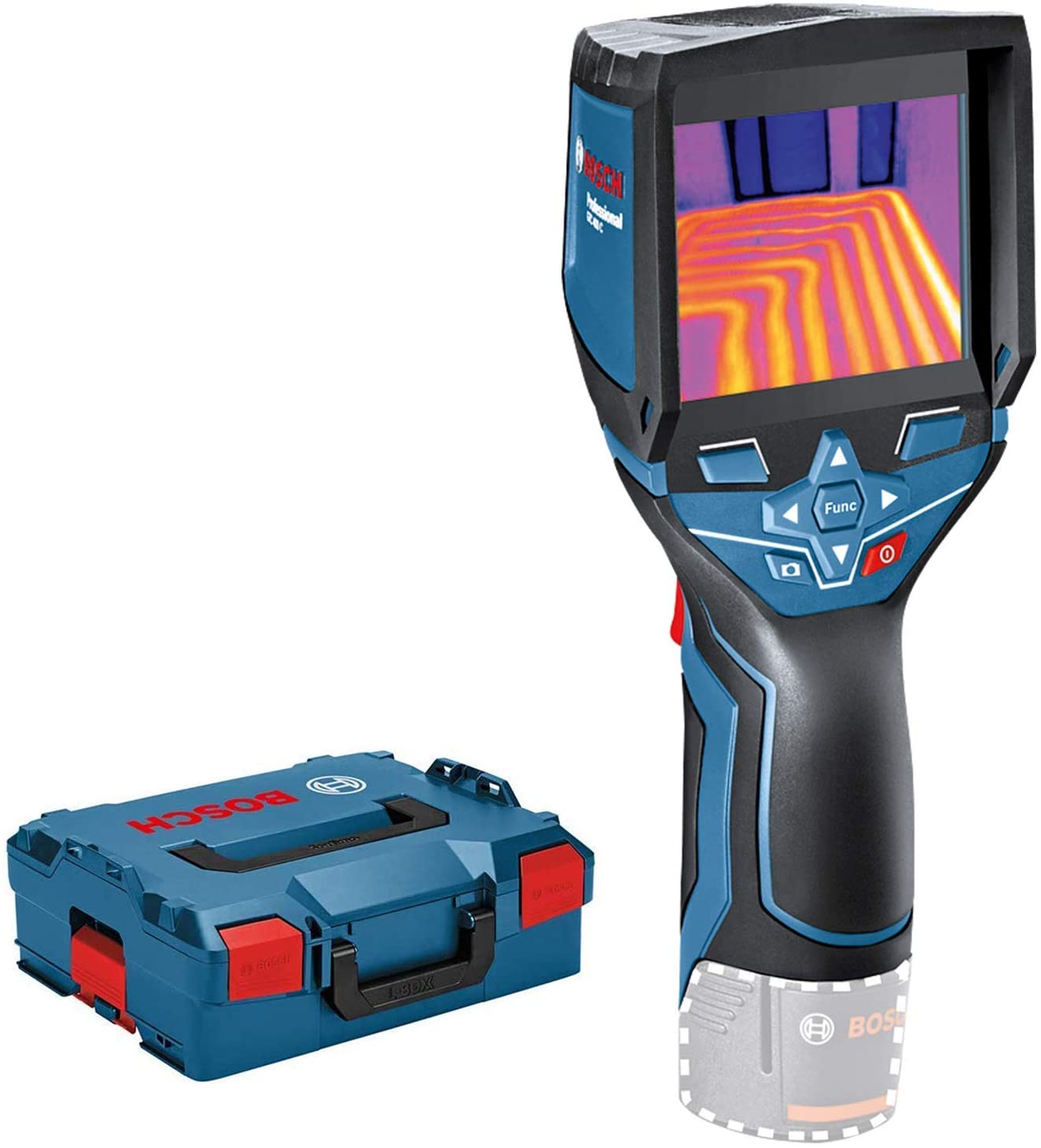 Lector de imagen térmica profesional Bosch GTC (Rango de medición -10 ° C a +400 ° C, en L-Boxx), 0601083101